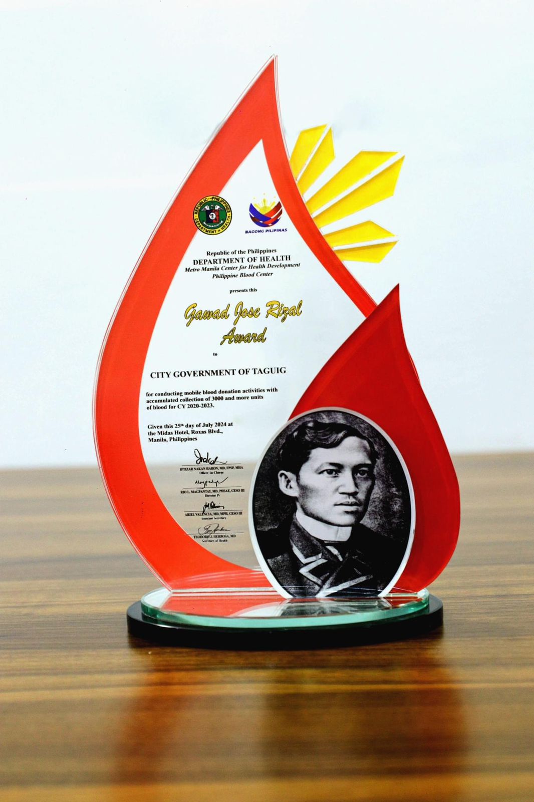 Fourth Gawad Jose Rizal Award for Blood Donation
